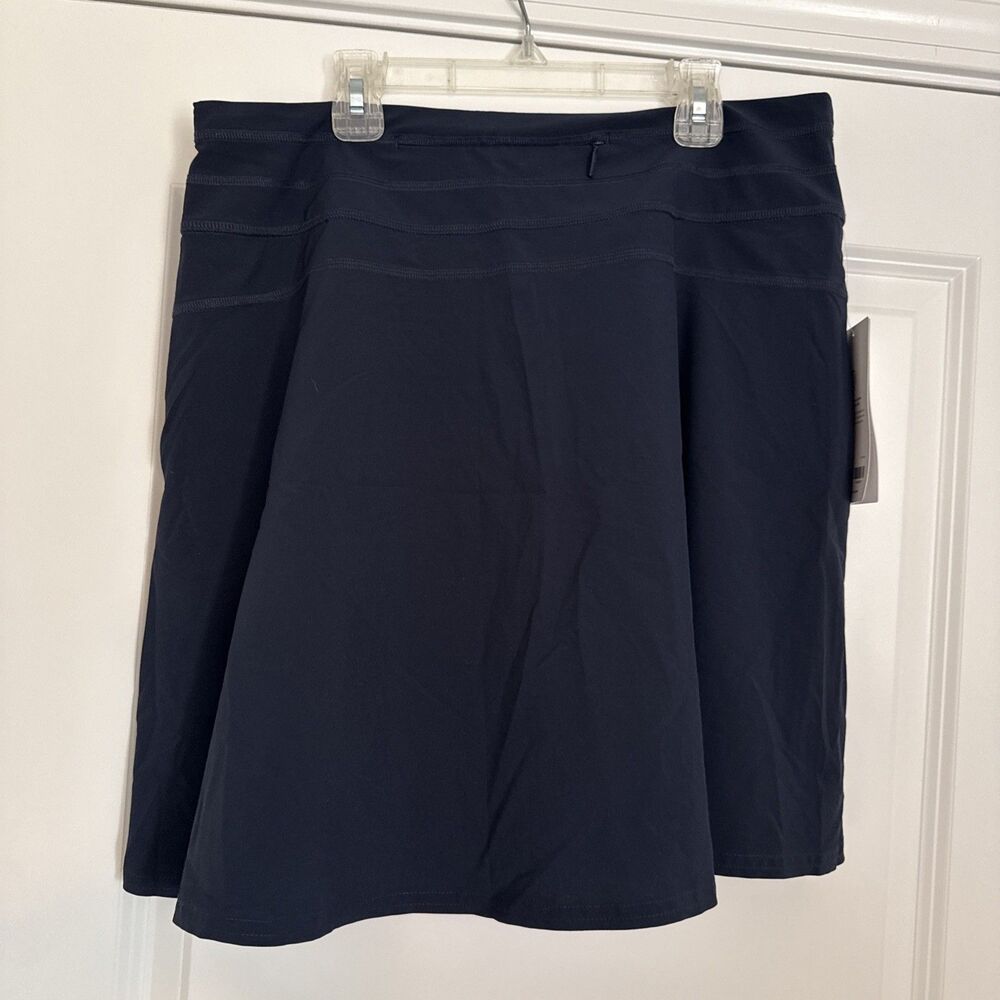 Athleta All Day Skort Navy Blue Mid Rise Womens 12 NWT